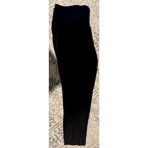 LIVI‎ Black Cotton Blend High Waist Cropped Leggings Plus Size 22/24